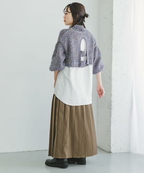 URBAN RESEARCH ITEMS / アーバンリサーチ アイテムズ ニット・セーター | 『洗濯可』ドッキングニットプルオーバー | 詳細17