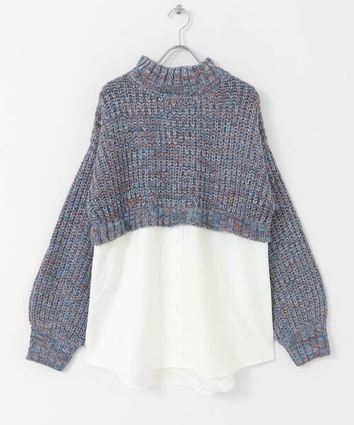 URBAN RESEARCH ITEMS / アーバンリサーチ アイテムズ ニット・セーター | 『洗濯可』ドッキングニットプルオーバー | 詳細18