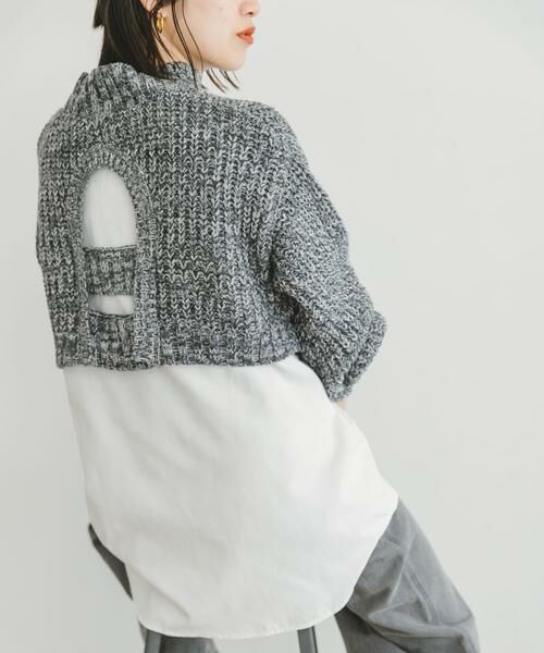 URBAN RESEARCH ITEMS / アーバンリサーチ アイテムズ ニット・セーター | 『洗濯可』ドッキングニットプルオーバー | 詳細20