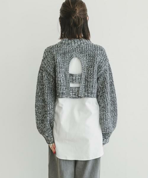 URBAN RESEARCH ITEMS / アーバンリサーチ アイテムズ ニット・セーター | 『洗濯可』ドッキングニットプルオーバー | 詳細24