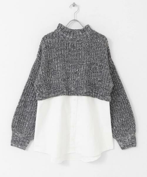 URBAN RESEARCH ITEMS / アーバンリサーチ アイテムズ ニット・セーター | 『洗濯可』ドッキングニットプルオーバー | 詳細25