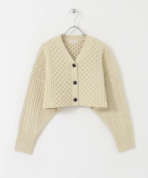 URBAN RESEARCH ITEMS / アーバンリサーチ アイテムズ カーディガン・ボレロ | ケーブルクロップドニットカーディガン | 詳細8