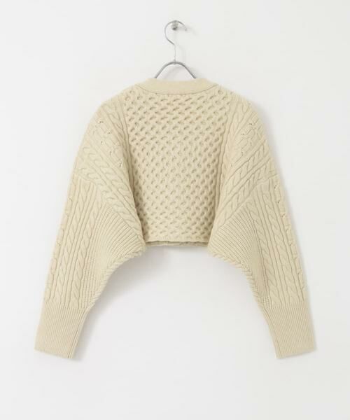 URBAN RESEARCH ITEMS / アーバンリサーチ アイテムズ カーディガン・ボレロ | ケーブルクロップドニットカーディガン | 詳細9