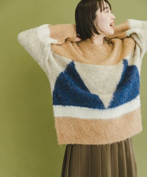 URBAN RESEARCH ITEMS / アーバンリサーチ アイテムズ ニット・セーター | 『ユニセックス』ブークレモチーフニット | 詳細1