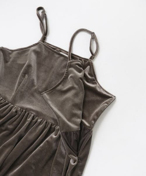 URBAN RESEARCH ITEMS / アーバンリサーチ アイテムズ ワンピース | ベロアキャミワンピース | 詳細12