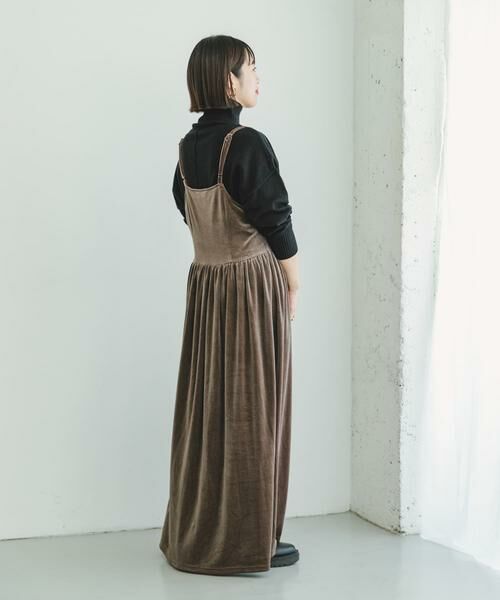 URBAN RESEARCH ITEMS / アーバンリサーチ アイテムズ ワンピース | ベロアキャミワンピース | 詳細2