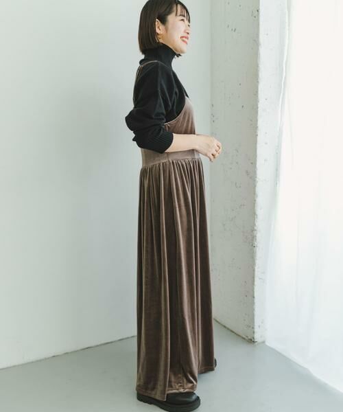 URBAN RESEARCH ITEMS / アーバンリサーチ アイテムズ ワンピース | ベロアキャミワンピース | 詳細3