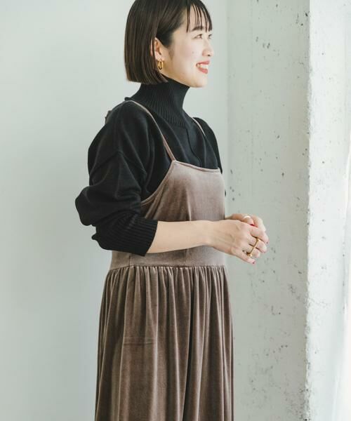 URBAN RESEARCH ITEMS / アーバンリサーチ アイテムズ ワンピース | ベロアキャミワンピース | 詳細5