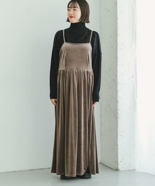 URBAN RESEARCH ITEMS / アーバンリサーチ アイテムズ ワンピース | ベロアキャミワンピース | 詳細6