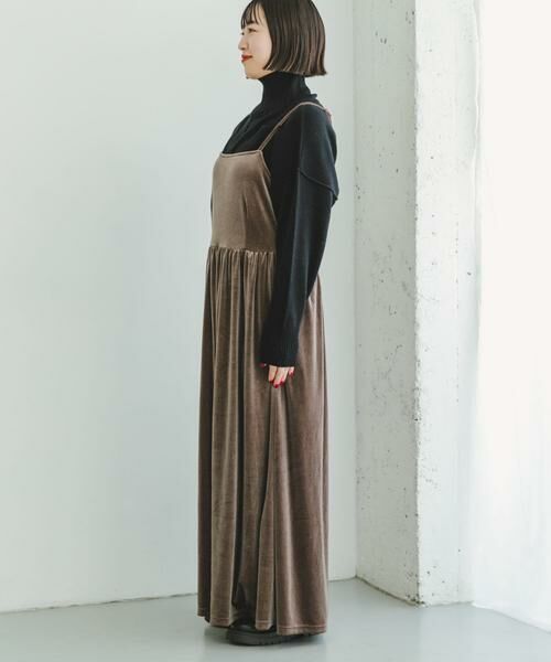 URBAN RESEARCH ITEMS / アーバンリサーチ アイテムズ ワンピース | ベロアキャミワンピース | 詳細7