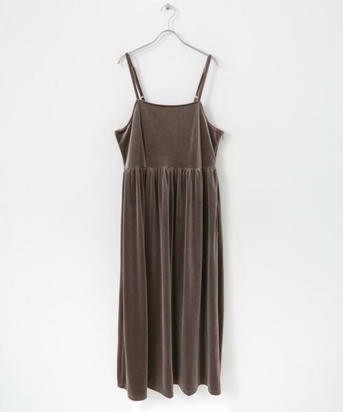 URBAN RESEARCH ITEMS / アーバンリサーチ アイテムズ ワンピース | ベロアキャミワンピース | 詳細9