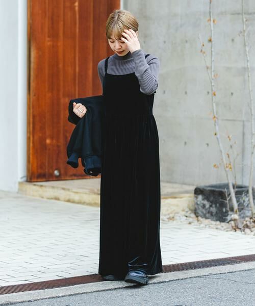 URBAN RESEARCH ITEMS / アーバンリサーチ アイテムズ ワンピース | ベロアキャミワンピース | 詳細15