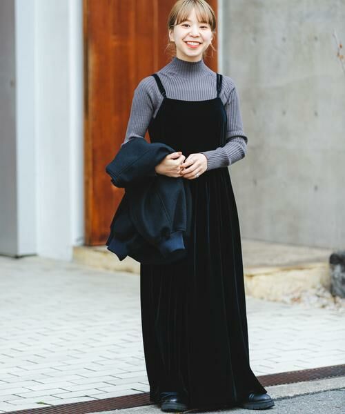 URBAN RESEARCH ITEMS / アーバンリサーチ アイテムズ ワンピース | ベロアキャミワンピース | 詳細17