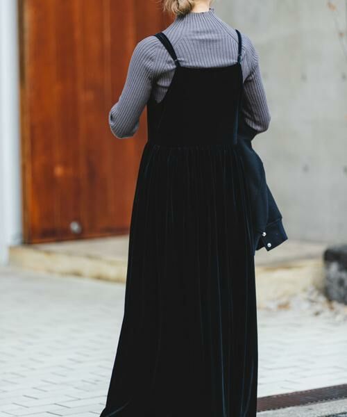 URBAN RESEARCH ITEMS / アーバンリサーチ アイテムズ ワンピース | ベロアキャミワンピース | 詳細18