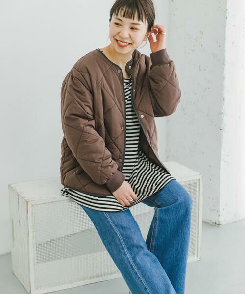 URBAN RESEARCH ITEMS / アーバンリサーチ アイテムズ ダウンジャケット・ベスト | 『Sサイズ/XSサイズあり』『一部WEB限定カラー』中綿キルティングノーカラージャケット | 詳細2