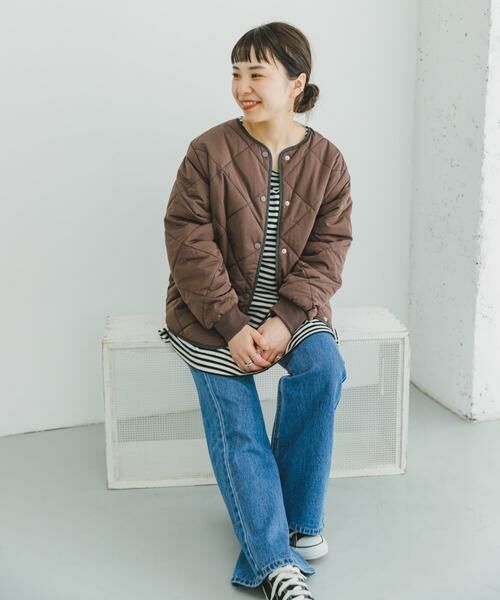 URBAN RESEARCH ITEMS / アーバンリサーチ アイテムズ ダウンジャケット・ベスト | 『Sサイズ/XSサイズあり』『一部WEB限定カラー』中綿キルティングノーカラージャケット | 詳細3