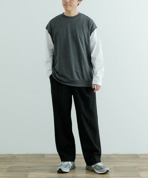 URBAN RESEARCH ITEMS / アーバンリサーチ アイテムズ スウェット | 袖キリカエ 綿タッチポンチ プルオーバー | 詳細10