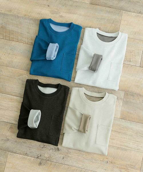 URBAN RESEARCH ITEMS / アーバンリサーチ アイテムズ Tシャツ | 裏配色カノコ ロングスリーブ カットソー | 詳細7