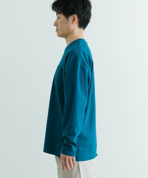 URBAN RESEARCH ITEMS / アーバンリサーチ アイテムズ Tシャツ | 裏配色カノコ ロングスリーブ カットソー | 詳細9