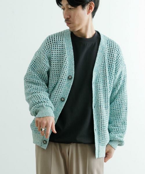 URBAN RESEARCH ITEMS / アーバンリサーチ アイテムズ カーディガン・ボレロ | テープヤーン Vネック ニットカーディガン | 詳細1
