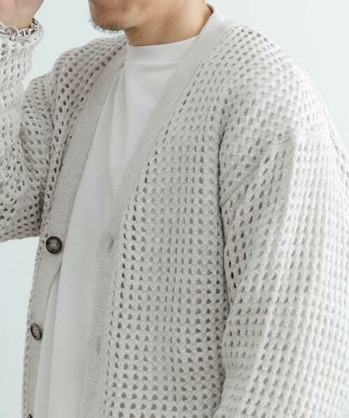 URBAN RESEARCH ITEMS / アーバンリサーチ アイテムズ カーディガン・ボレロ | テープヤーン Vネック ニットカーディガン | 詳細10