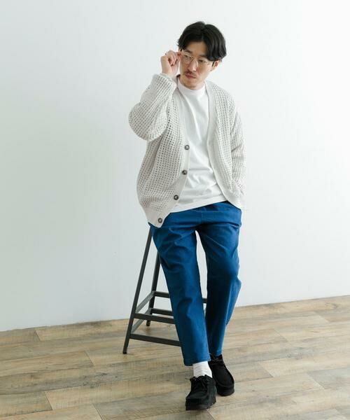 URBAN RESEARCH ITEMS / アーバンリサーチ アイテムズ カーディガン・ボレロ | テープヤーン Vネック ニットカーディガン | 詳細15