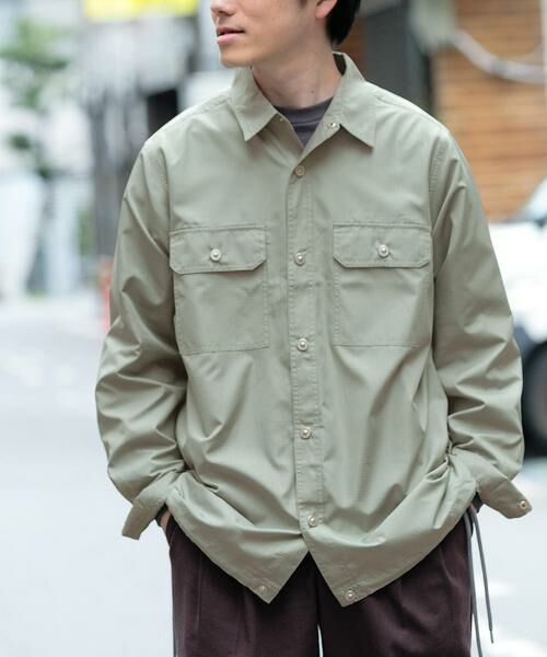 URBAN RESEARCH ITEMS / アーバンリサーチ アイテムズ シャツ・ブラウス | TAION Military Long Sleeve Shirts(グリーン系その他)
