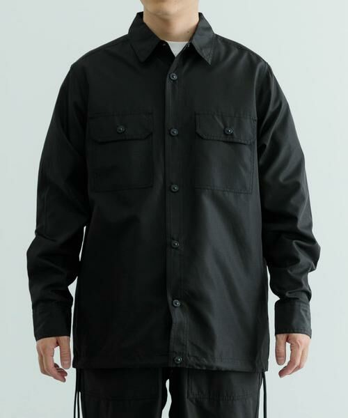URBAN RESEARCH ITEMS / アーバンリサーチ アイテムズ シャツ・ブラウス | TAION Military Long Sleeve Shirts(ブラック)