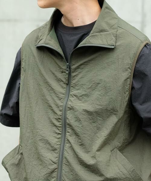 URBAN RESEARCH ITEMS / アーバンリサーチ アイテムズ その他アウター | メッシュライニング Zip Upナイロンベスト | 詳細3