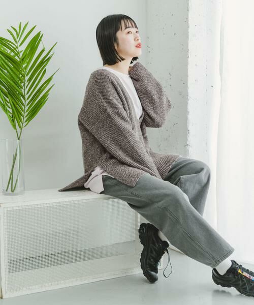 URBAN RESEARCH ITEMS / アーバンリサーチ アイテムズ ニット・セーター | カタアゼ深Vニット | 詳細3