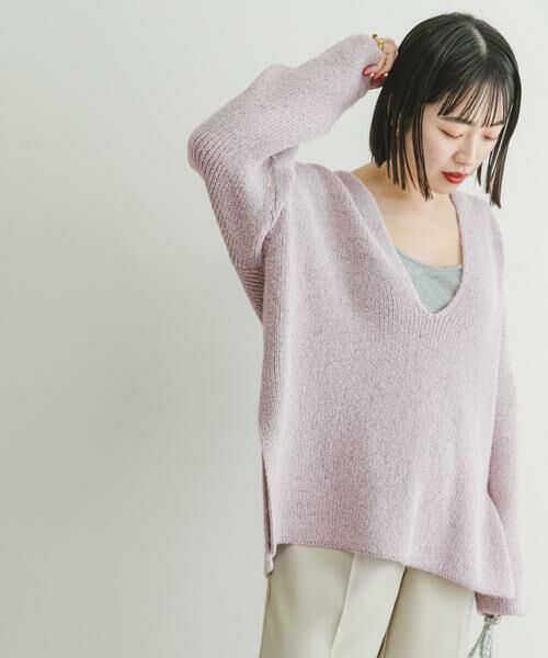 URBAN RESEARCH ITEMS / アーバンリサーチ アイテムズ ニット・セーター | カタアゼ深Vニット | 詳細8