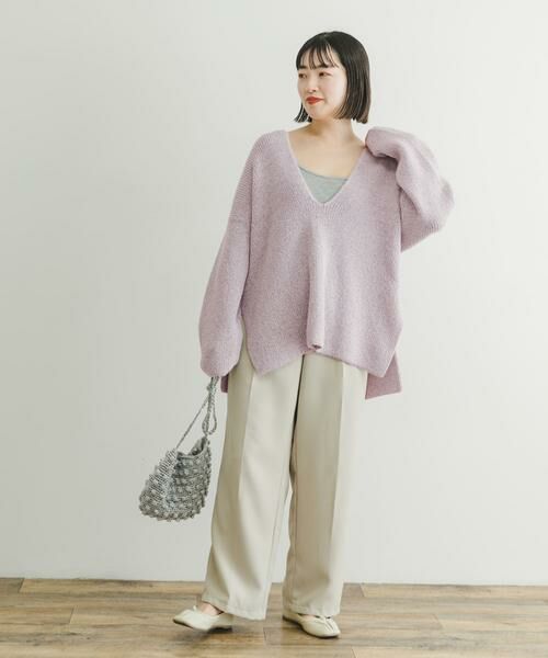 URBAN RESEARCH ITEMS / アーバンリサーチ アイテムズ ニット・セーター | カタアゼ深Vニット | 詳細10