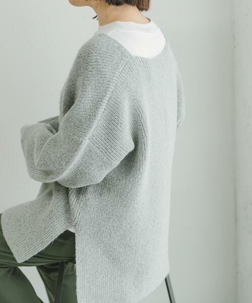 URBAN RESEARCH ITEMS / アーバンリサーチ アイテムズ ニット・セーター | カタアゼ深Vニット | 詳細20