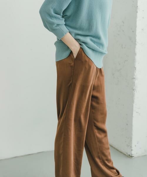 URBAN RESEARCH ITEMS / アーバンリサーチ アイテムズ その他パンツ | サテンイージーパンツ(ブラウン)
