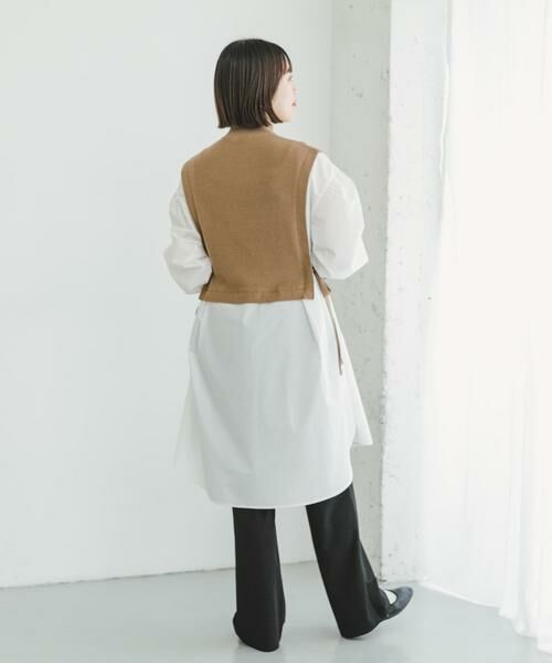 URBAN RESEARCH ITEMS / アーバンリサーチ アイテムズ ワンピース | ハーフジップベストドッキングミニワンピース | 詳細2