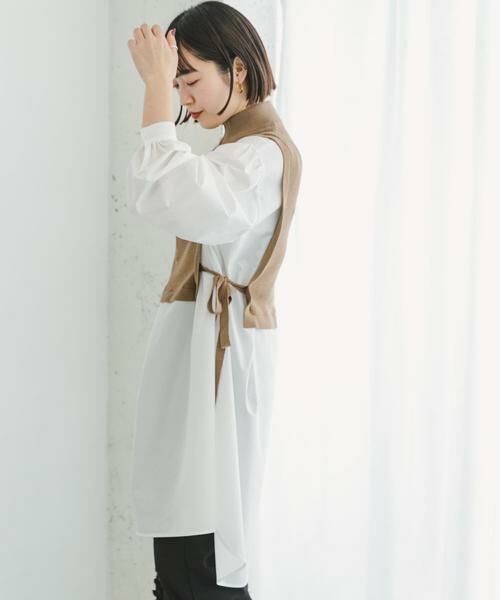 URBAN RESEARCH ITEMS / アーバンリサーチ アイテムズ ワンピース | ハーフジップベストドッキングミニワンピース | 詳細5