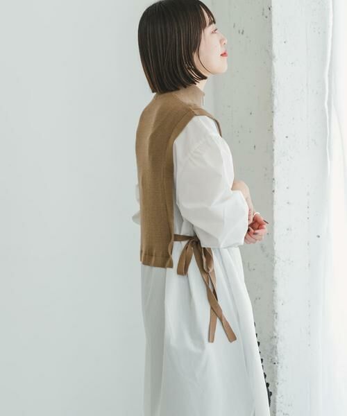 URBAN RESEARCH ITEMS / アーバンリサーチ アイテムズ ワンピース | ハーフジップベストドッキングミニワンピース | 詳細6