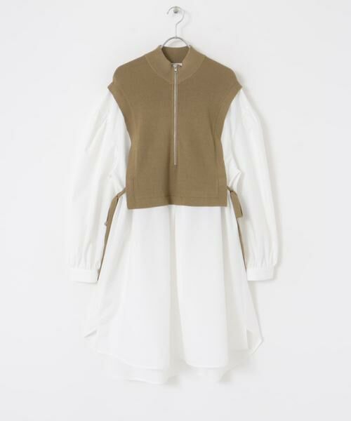 URBAN RESEARCH ITEMS / アーバンリサーチ アイテムズ ワンピース | ハーフジップベストドッキングミニワンピース | 詳細7