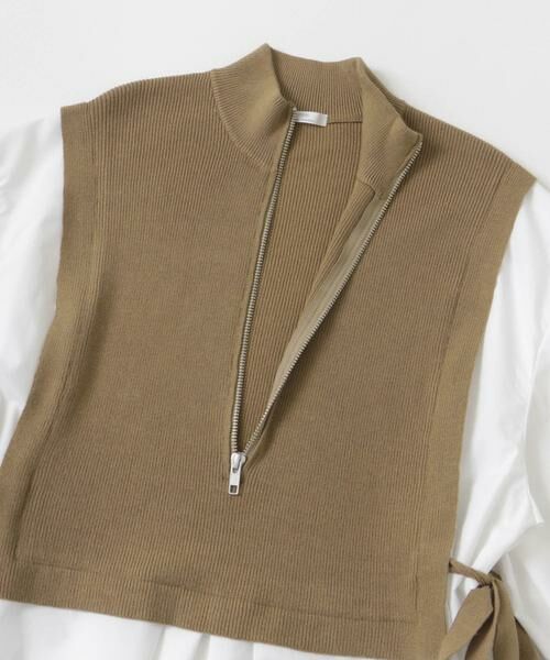 URBAN RESEARCH ITEMS / アーバンリサーチ アイテムズ ワンピース | ハーフジップベストドッキングミニワンピース | 詳細8