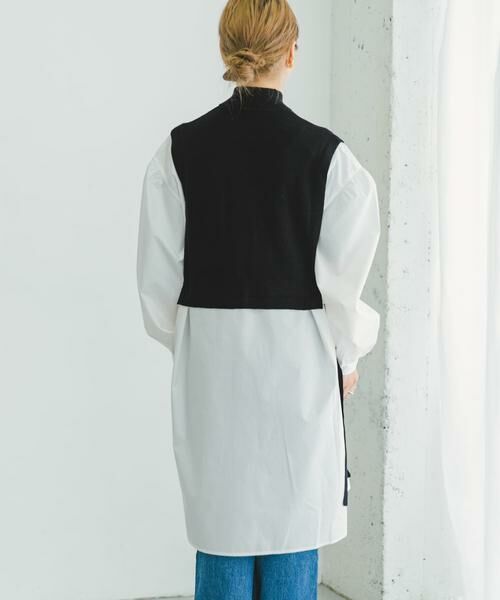 URBAN RESEARCH ITEMS / アーバンリサーチ アイテムズ ワンピース | ハーフジップベストドッキングミニワンピース | 詳細23