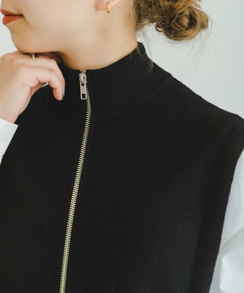URBAN RESEARCH ITEMS / アーバンリサーチ アイテムズ ワンピース | ハーフジップベストドッキングミニワンピース | 詳細24