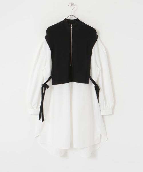 URBAN RESEARCH ITEMS / アーバンリサーチ アイテムズ ワンピース | ハーフジップベストドッキングミニワンピース | 詳細27