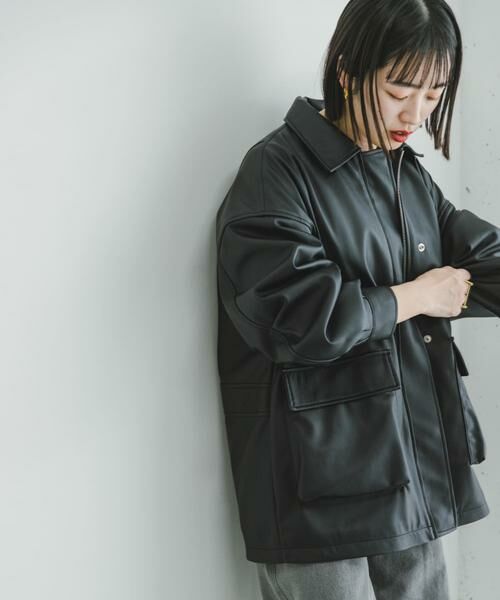URBAN RESEARCH ITEMS / アーバンリサーチ アイテムズ レザーブルゾン・ジャケット | フェイクレザージャケット | 詳細1