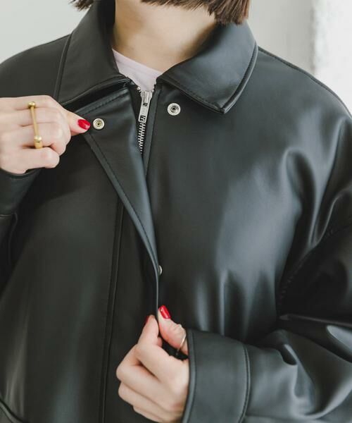 URBAN RESEARCH ITEMS / アーバンリサーチ アイテムズ レザーブルゾン・ジャケット | フェイクレザージャケット | 詳細12