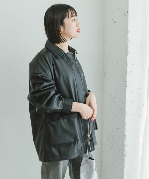 URBAN RESEARCH ITEMS / アーバンリサーチ アイテムズ レザーブルゾン・ジャケット | フェイクレザージャケット | 詳細4