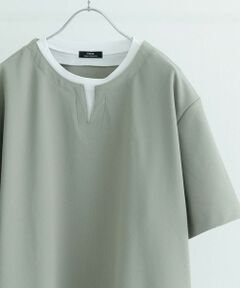 URBAN RESEARCH ITEMS / アーバンリサーチ アイテムズ Tシャツ | 『イージーケア/吸水速乾』高機能ワッフル フェイクレイヤーキーネックTシャツ