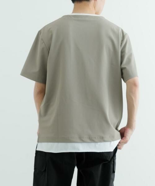 URBAN RESEARCH ITEMS / アーバンリサーチ アイテムズ Tシャツ | 『イージーケア/吸水速乾』高機能ワッフル フェイクレイヤーキーネックTシャツ | 詳細5