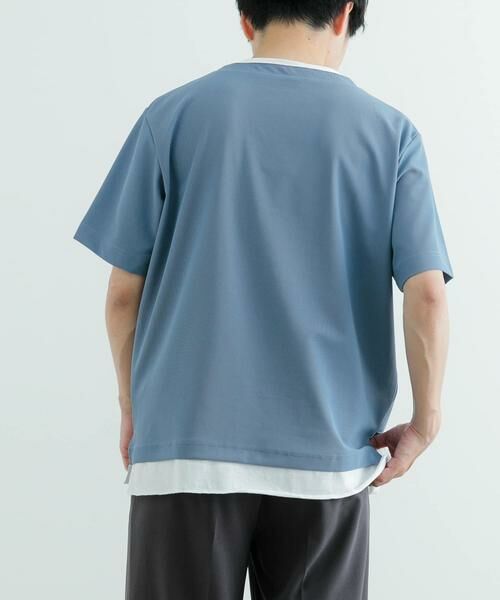 URBAN RESEARCH ITEMS / アーバンリサーチ アイテムズ Tシャツ | 『イージーケア/吸水速乾』高機能ワッフル フェイクレイヤーキーネックTシャツ | 詳細13