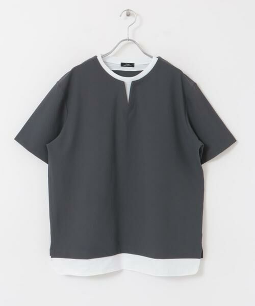 URBAN RESEARCH ITEMS / アーバンリサーチ アイテムズ Tシャツ | 『イージーケア/吸水速乾』高機能ワッフル フェイクレイヤーキーネックTシャツ | 詳細26