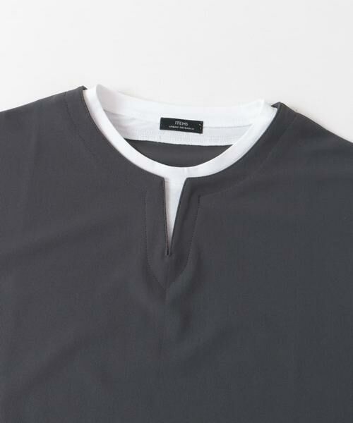 URBAN RESEARCH ITEMS / アーバンリサーチ アイテムズ Tシャツ | 『イージーケア/吸水速乾』高機能ワッフル フェイクレイヤーキーネックTシャツ | 詳細27